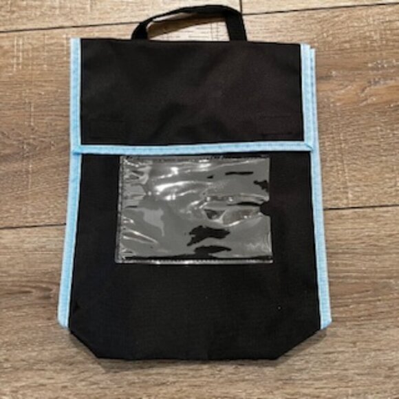 Book Bags Right Stuff 13 Bags Black With Blue trim Name‎ Pocket Handle - Picture 4 of 8